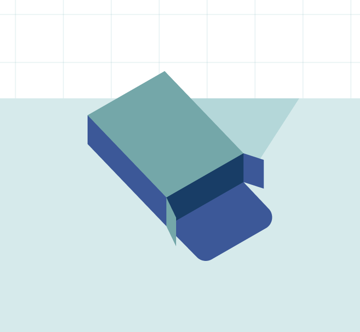 Folding carton Illustration